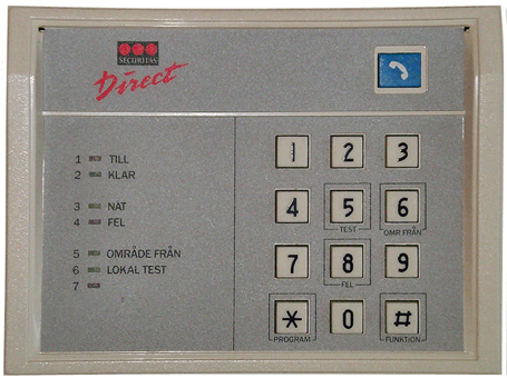 Gammal Larmpanel från Securitas Direct