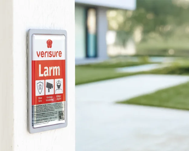 Okänd person som befinner utanför huset