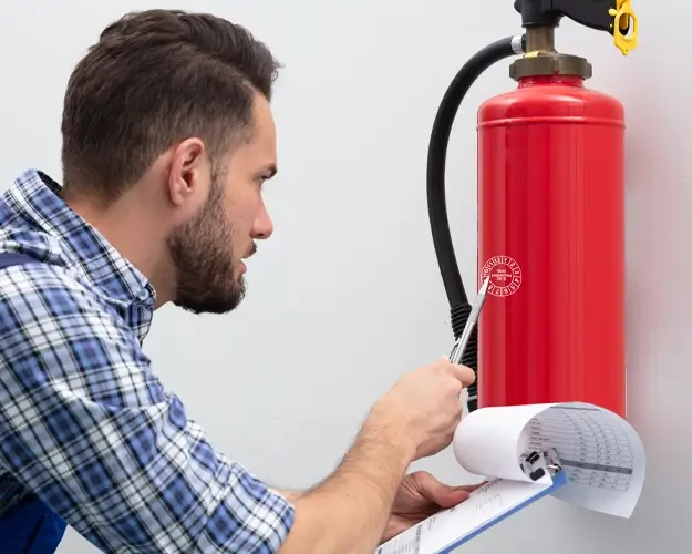 Förberedelser inför brandövningen