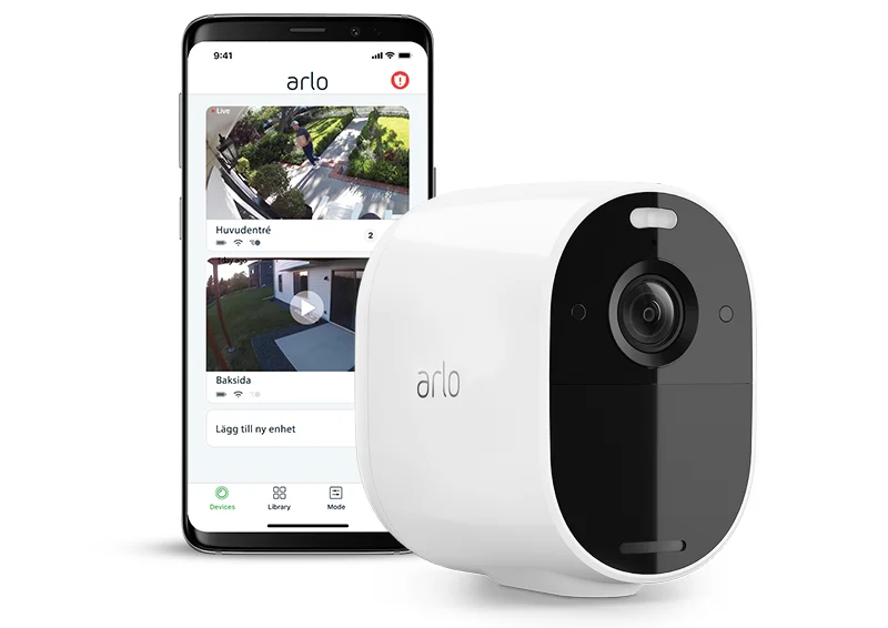 Övervakningskamera kopplad till mobilen