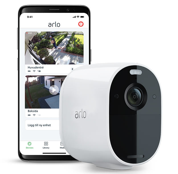 Övervakningskamera kopplad till mobilen