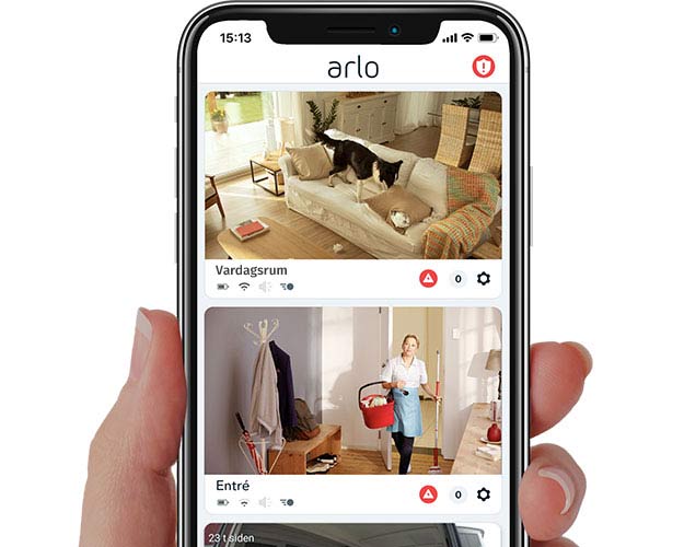 Arlo inomhuskamera med app.