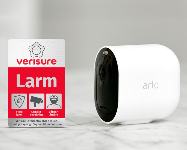 Arlo Pro 4 i hemlarm från Verisure