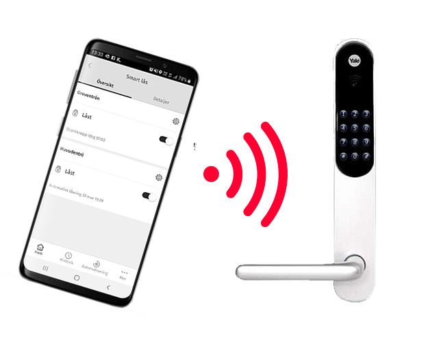 Styr ditt lås från Yale Doorman med Verisure App