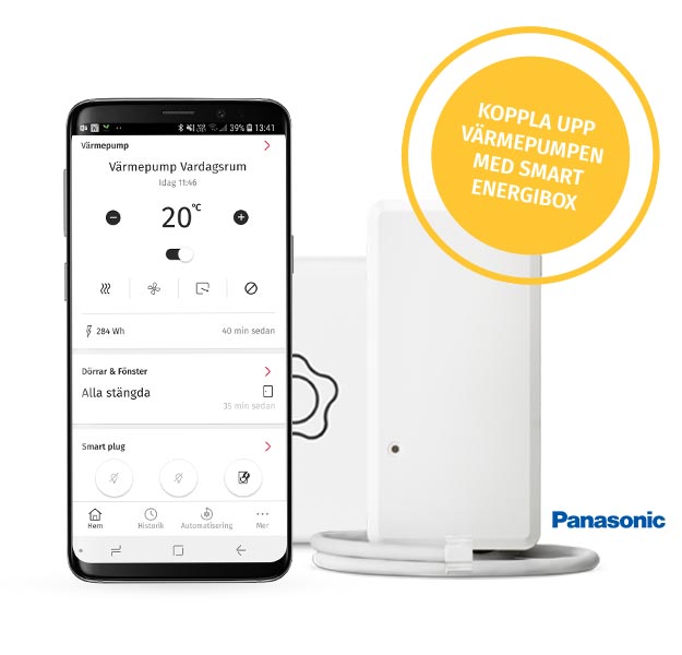 Koppla upp värmepumpen med Smart energi-modul