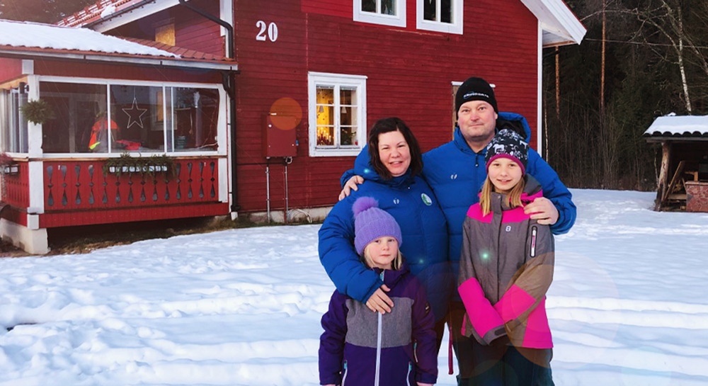 Larmet räddade dottern och huset