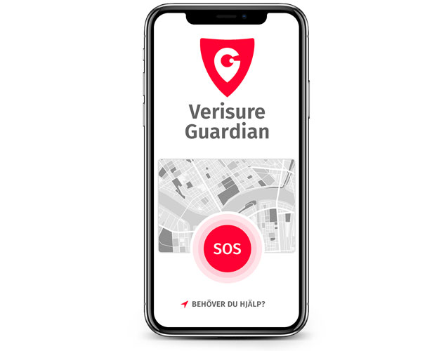 Verisure Guardian – överfallslarm som app kopplat till larmcentral