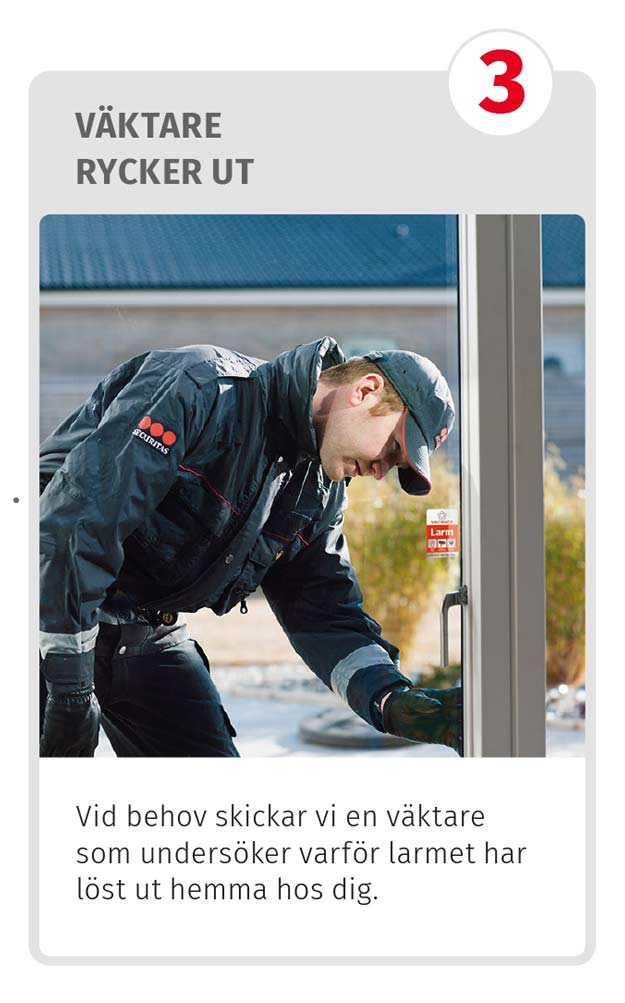 Väktare rycker ut