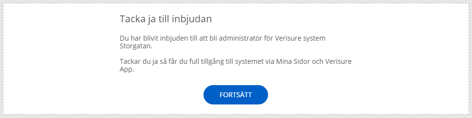 Tacka ja till inbjudan